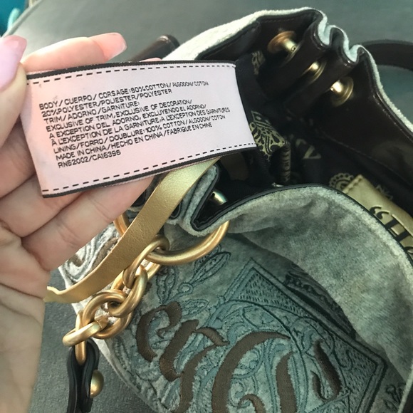Authentic Juicy Couture velour bag - Picture 8 of 8